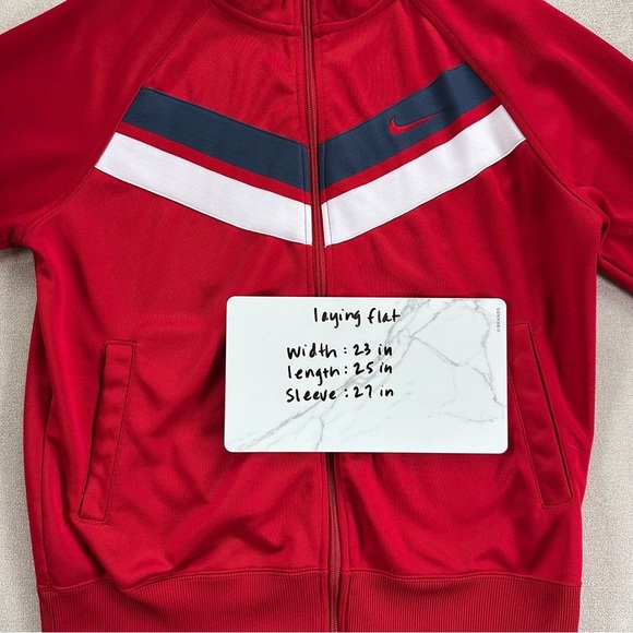 Nike Athletic Dept Warm Up Jacket. Red/White/Blue. Medium. - Picture 7 of 9